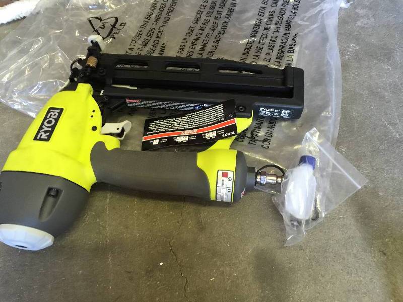 lot 57 image: Ryobi 2.5 in. x 16-Gauge Straight Nailer New
