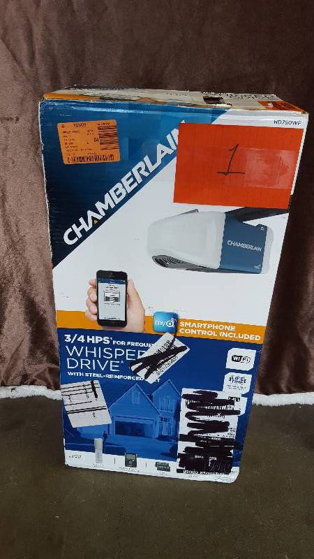 Chamberlain 34 HPS Smartphone-Controlled Wi-Fi Belt Drive Garage Door Opener with Ultra-Quiet Operation New