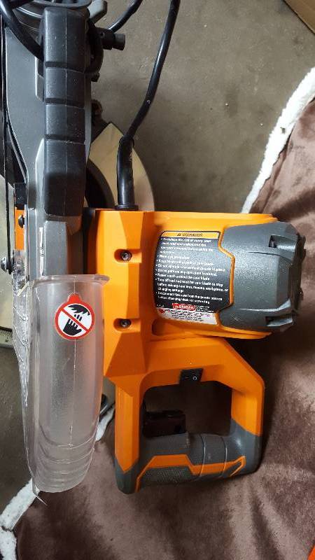 Ridgid 15 Amp 10 in. Dual Bevel Miter Saw with Laser Model # R4112 in Like New Working Conditions