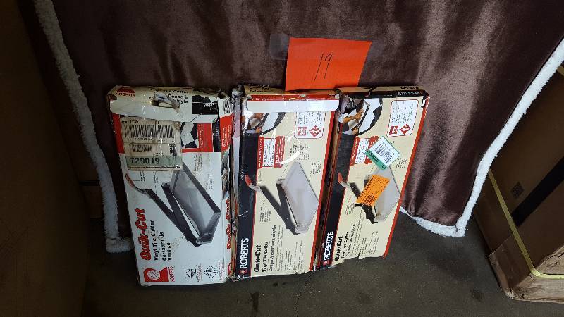 Lot of 3 Vinyl tile cutter