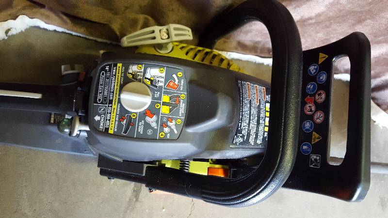 Ryobi 14 in. 37cc 2-Cycle Gas Chainsaw used working conditions