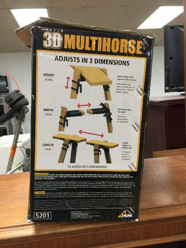 3D Multi-Horse Sawhorse Bracket New