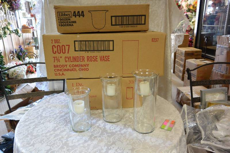 Crystal Vase Center Piece Sets