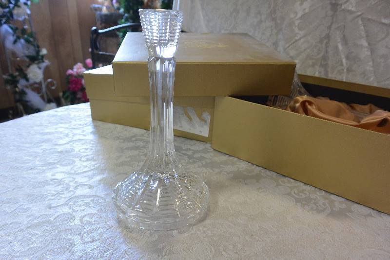 Leaded Crystal Candle Holders