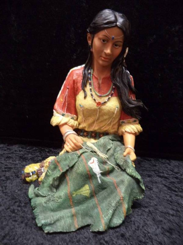 Sitting Maiden, 12, resin