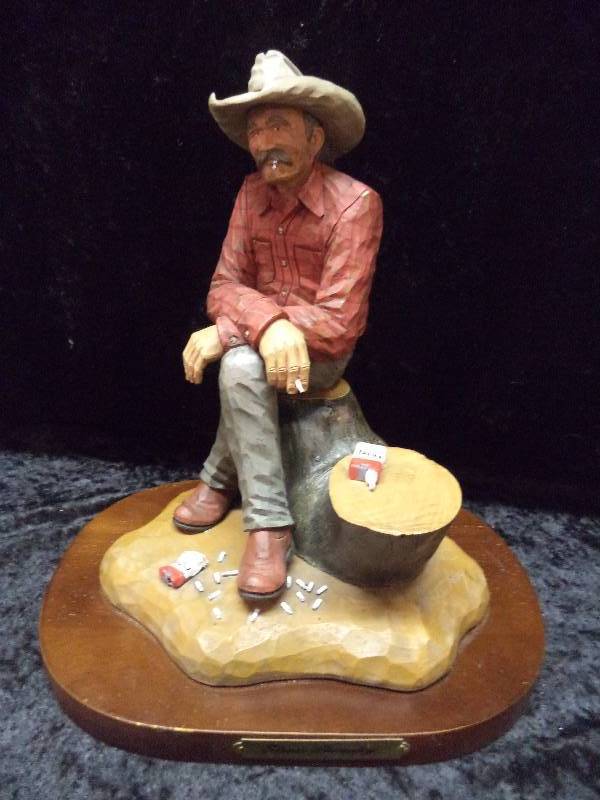 Cowboy - Sitting Smoking Stress Therapy, 8, resin