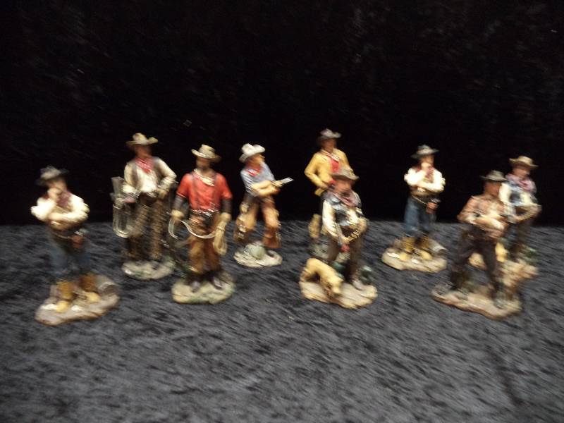 Lot - Cowboy Figures, 6, resin