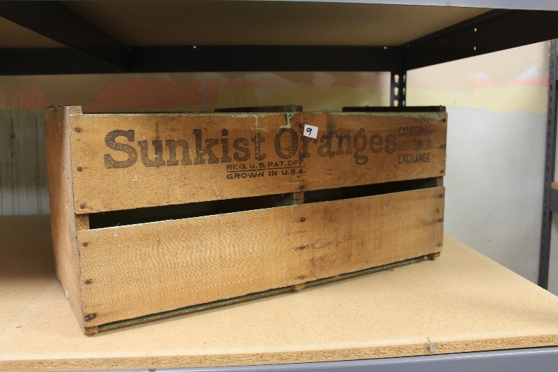 Vintage Sunkist Oranges Crate