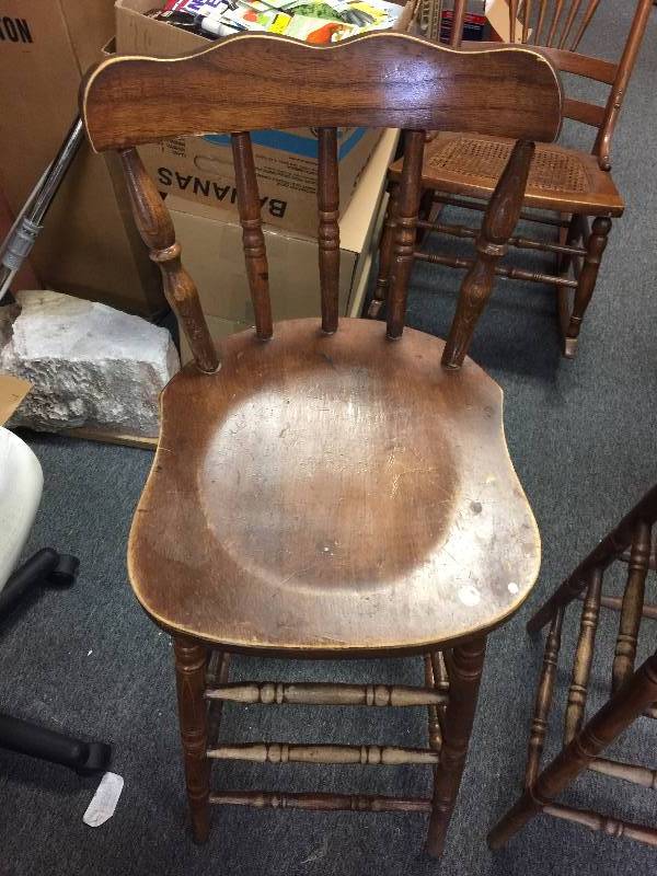 lot 52 image: Wood Stools (Qty. 2)