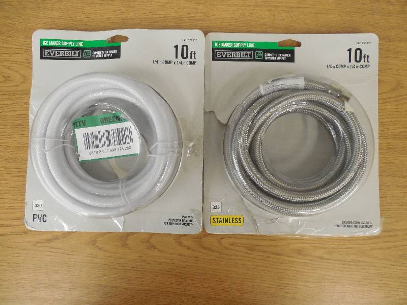 lot 73 image: (2) 10 ft ICE MAKER SUPPLY LINE HOOKUP KITS