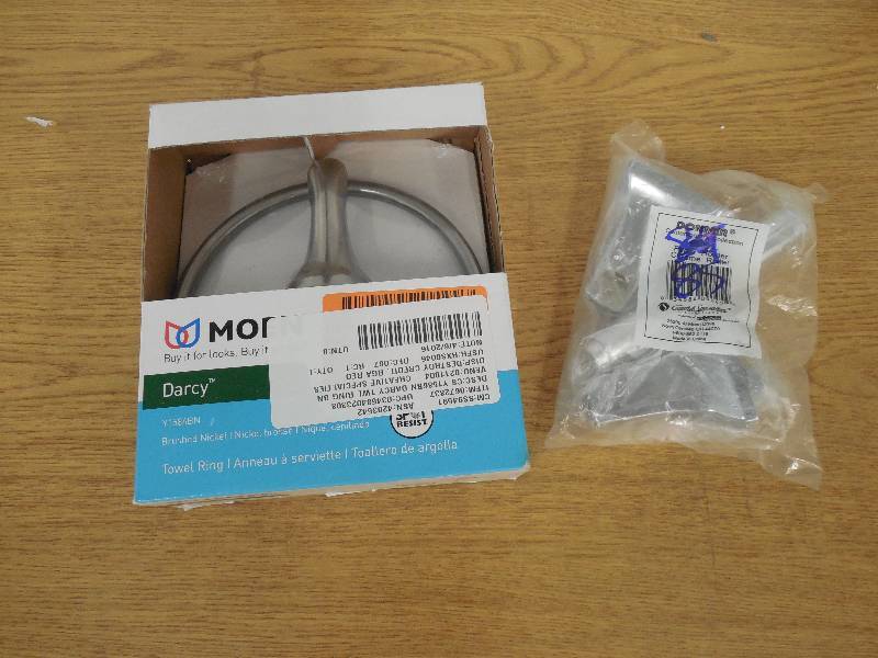 lot 89 image: TOWEL RING AND PAPER HOLDER