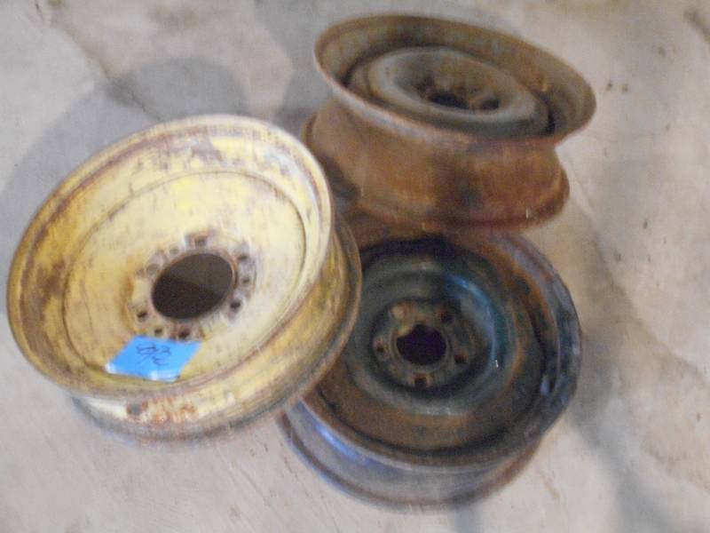 lot 92 image: Lot Of (3) Steel Implement Wheels ...
