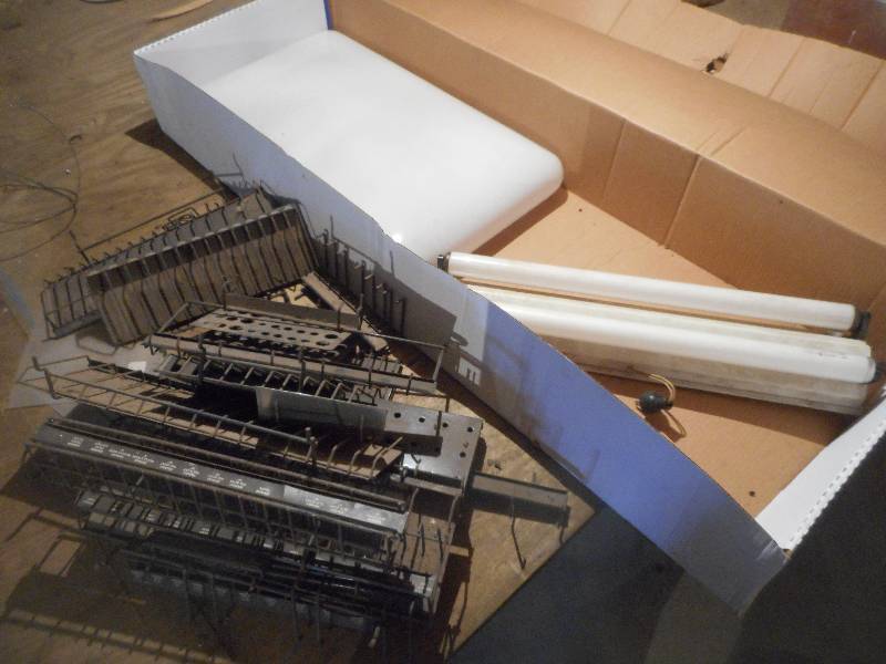 lot 105 image: (2) 24 Shop Lights & Lot Of Assort...