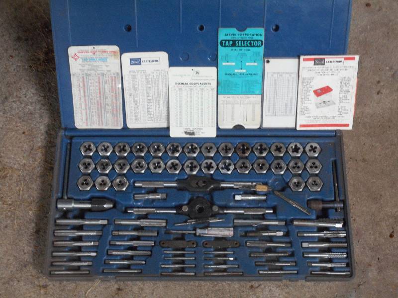lot 123 image: Craftsman Metric Tap & Die Set ...