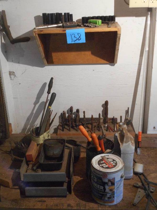 lot 138 image: Lot Of Assorted Drill Press Bits, ...