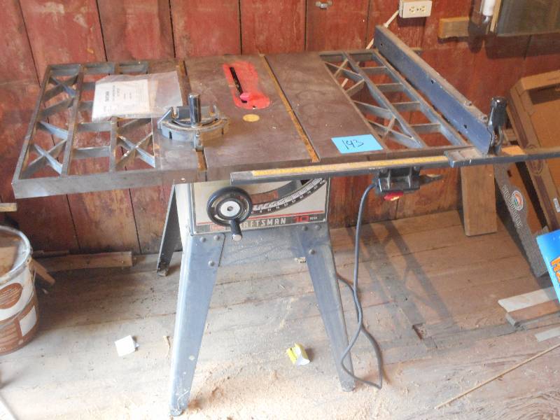 lot 143 image: Craftsman 10 Tablesaw Complete Wit...