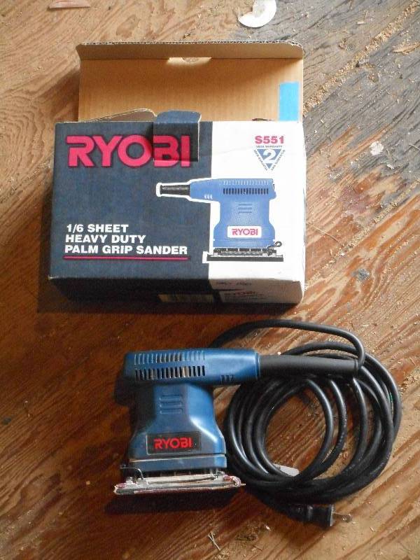 lot 151 image: Ryobi 16-Sheet Palm Grip Sander, L...