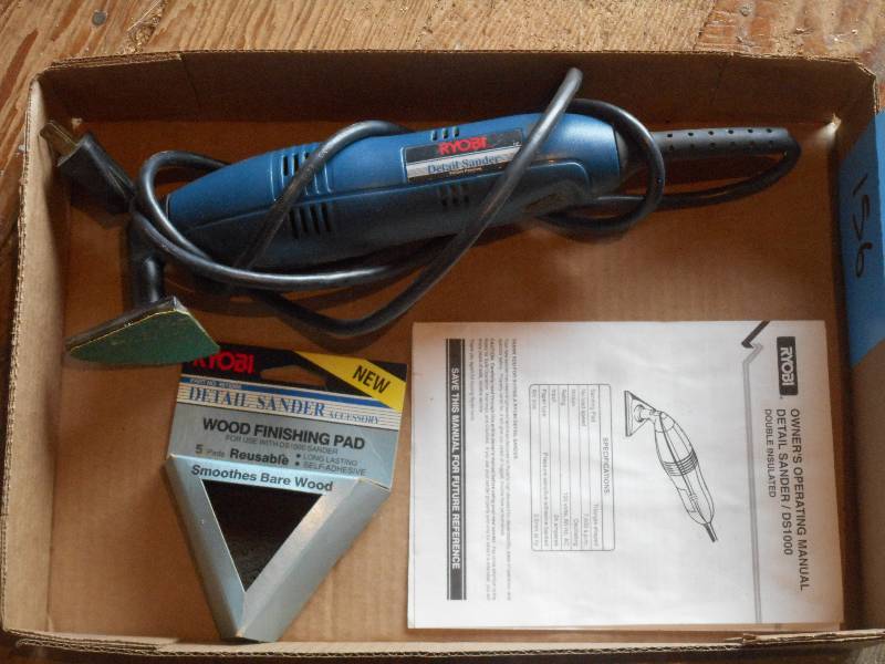 lot 156 image: Ryobi Detail Sander With Finsihing ...