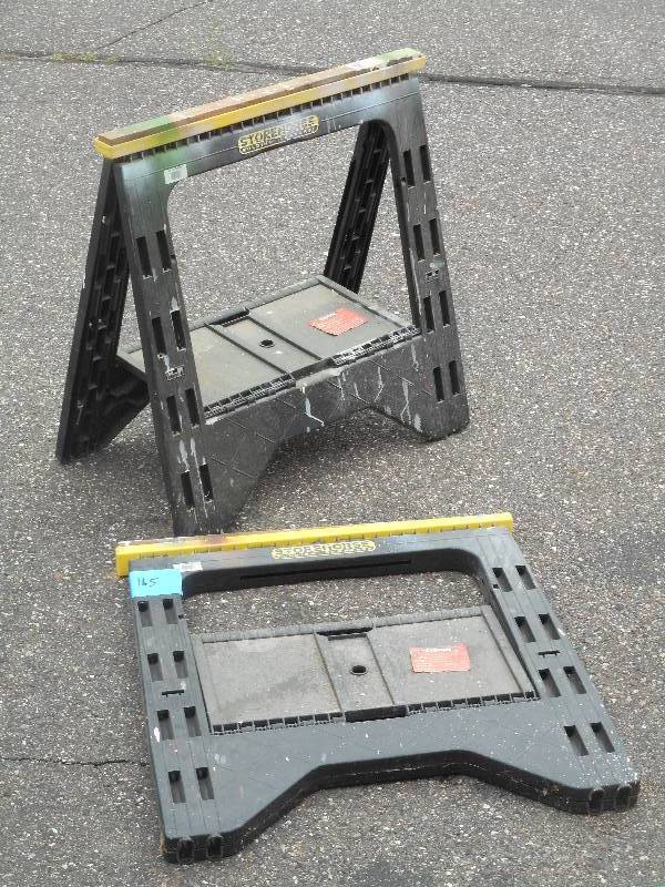 lot 165 image: Set Of (2) StoreHorse Folding Saw H...