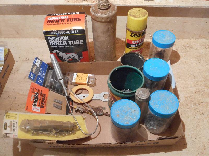 lot 216 image: Flat Of Assorted Hardware, Chain Bo...