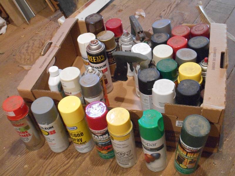 lot 229 image: Large Lot Of Assorted Spray Paints ...