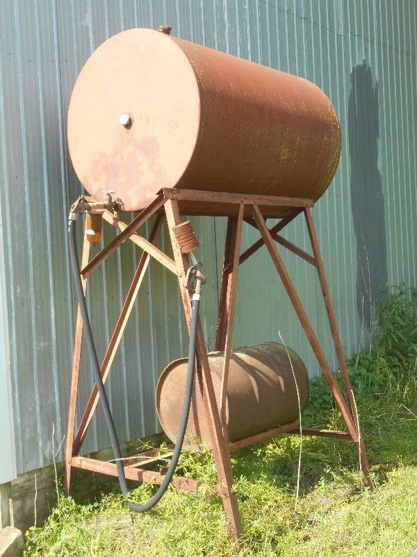lot 10 image: 300-Gallon Overhead Gasoline Fuel T...