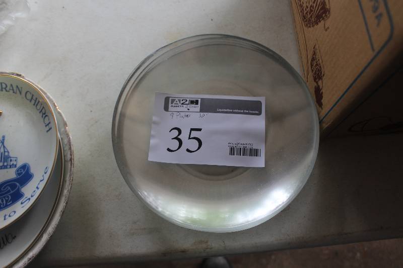 lot 35 image: Lot of (9) 10 Glass Plates