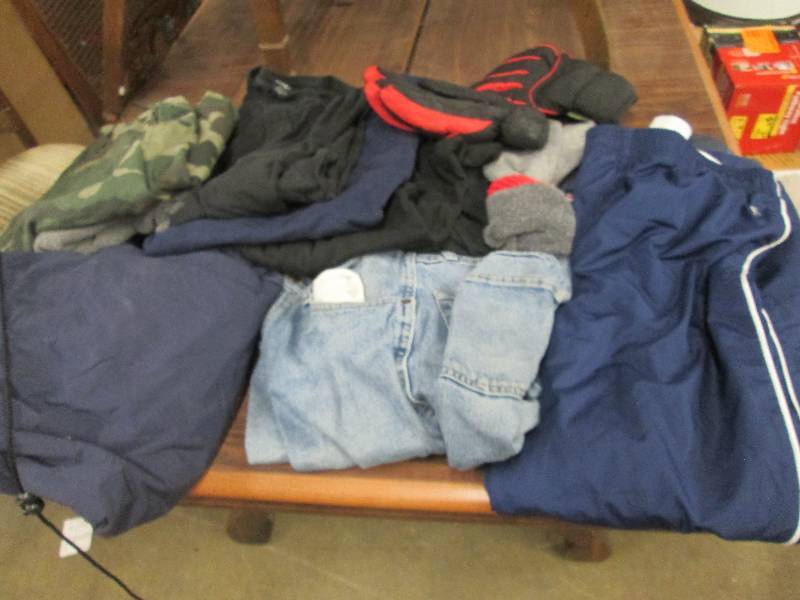 Assorted mens clothing including sw...