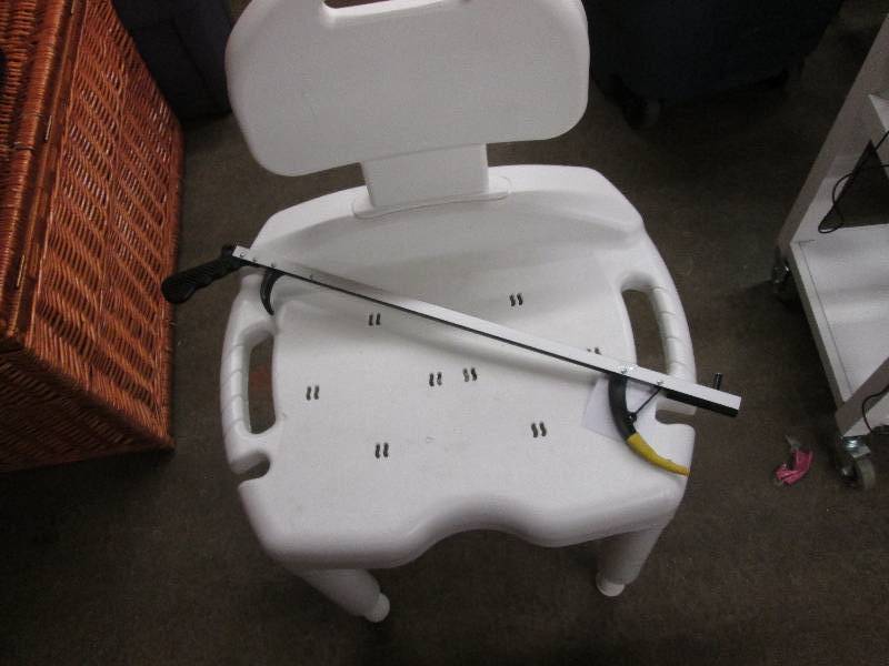 Shower chair, Reach extender...