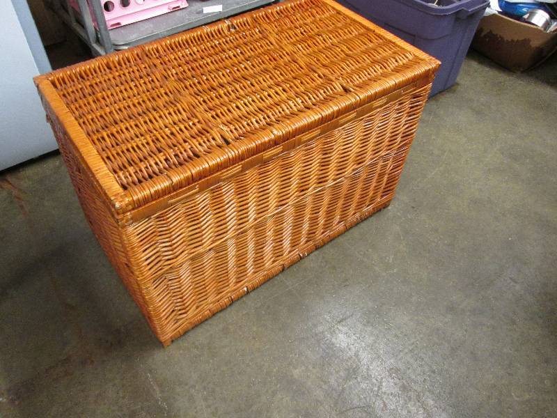 Wicker trunk 30.5 L X 17.5 D X 20 H...