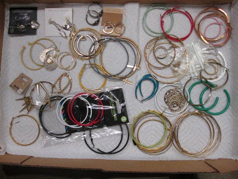 Lot of hoop earrings...