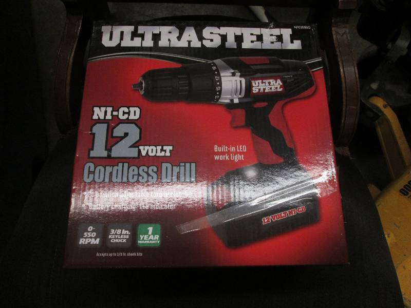 Ultra Steel 12 volt cordless drill ...