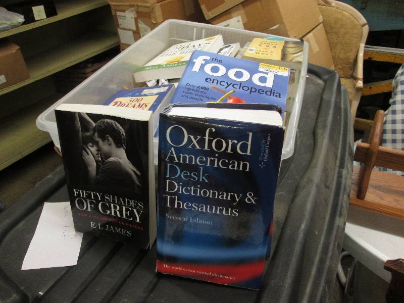 Tote of assorted books- see images...
