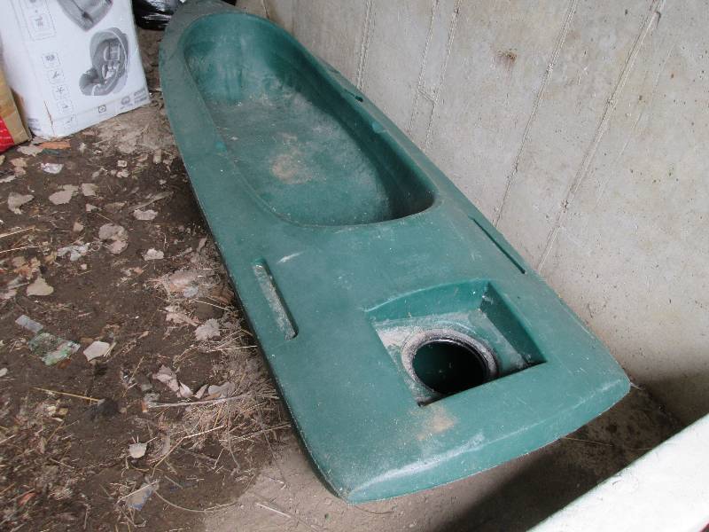 Green kayak...