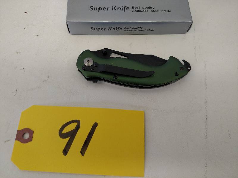 lot 91 image: Super Knife YC-565PD Lock Blade Res...