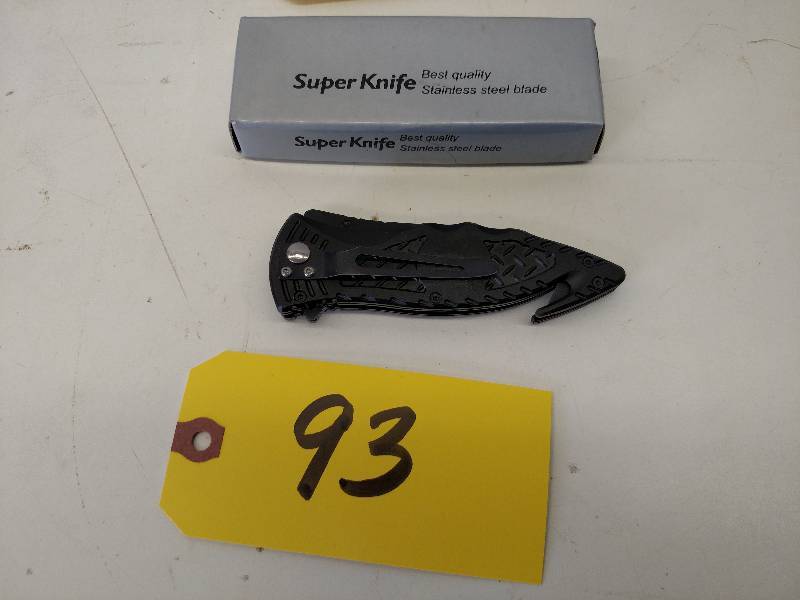 lot 93 image: Super Knife YC-459SF Lock Blade Res...