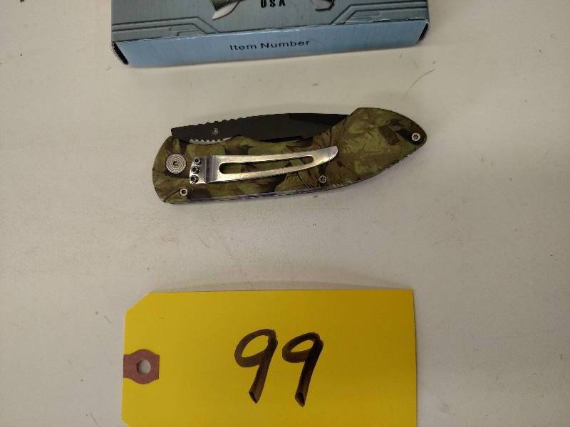 lot 99 image: Master MU-080C Lock Blade Knife...
