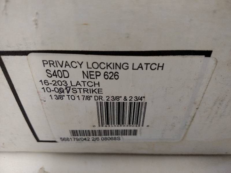 lot 24 image: Schlage Privacy Locking Latch