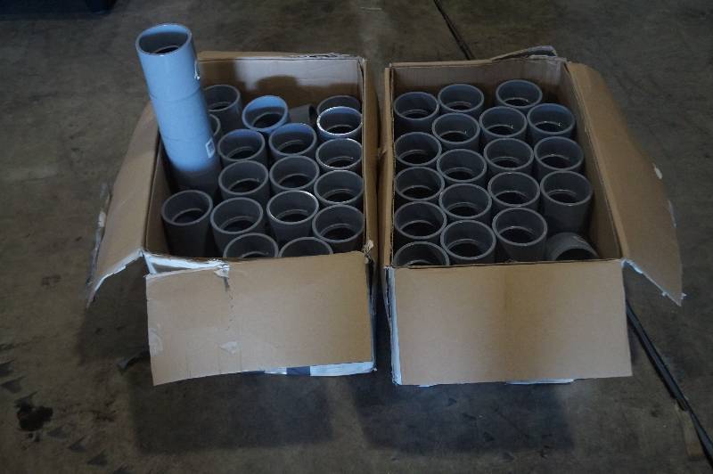 lot 17 image: PVC Pipe Couplings