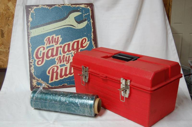Tool Box and Garage Sign