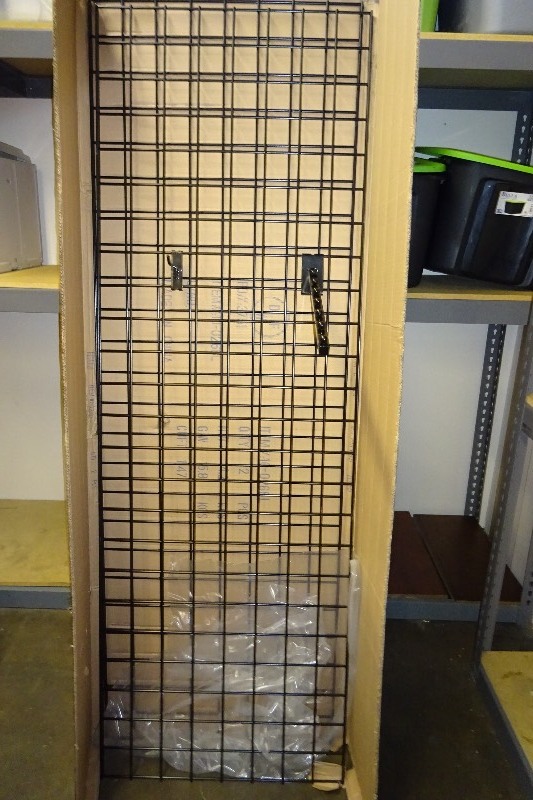 lot 81 image: 24 w x 6 ft. tall display wall racks