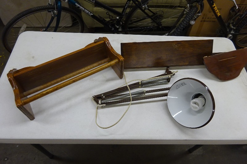 lot 100 image: 2 wood shelves
