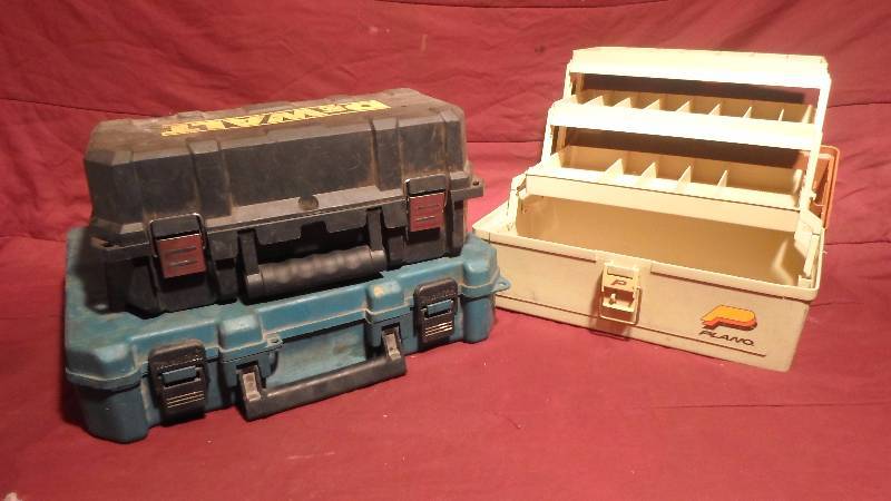 lot 22 image: Tackle Box and 2 Tool Boxes