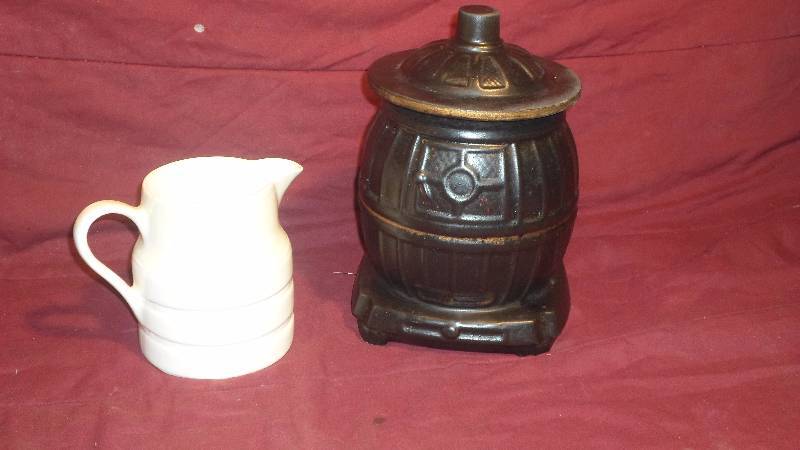 lot 32 image: McCoy Cookie Jar and A water Pitcher