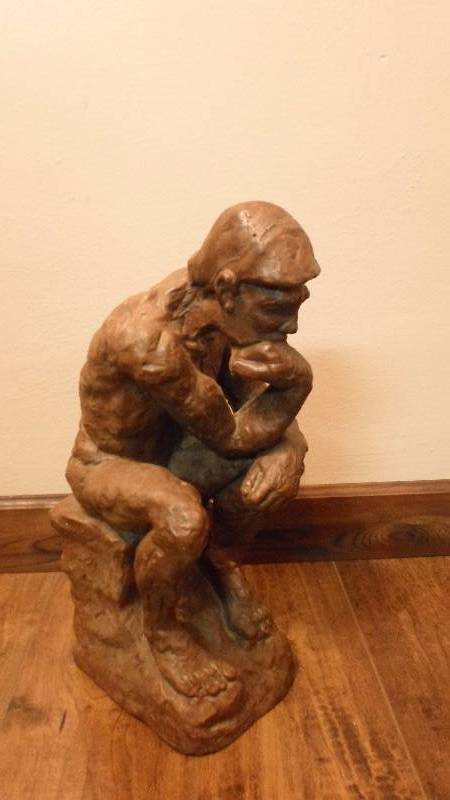lot 58 image: The Thinking Man Statue