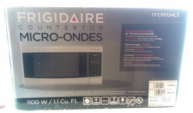 Frigidaire 1 1 Cu Ft 1100 Watt Microwave Oven Stainless Steel