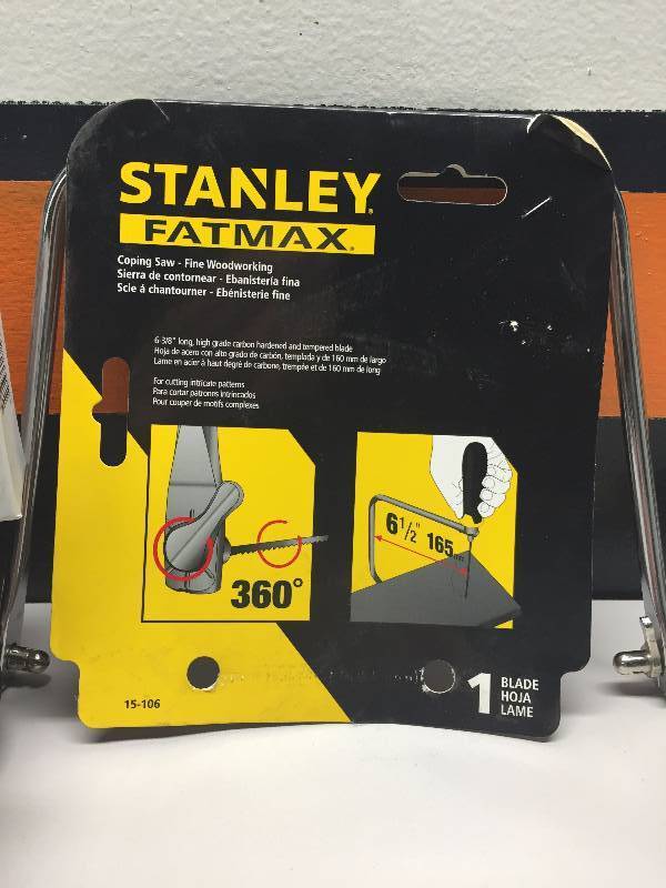 lot 30 image: STANLEY FATMAX COPING SAW - BUTTONS PUSHED IN - SMART PHONE STUNGUN - IN CAR HEATER
