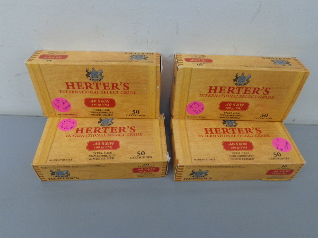 lot 6 image: Herters Select Grade .40 S&W Ammunition