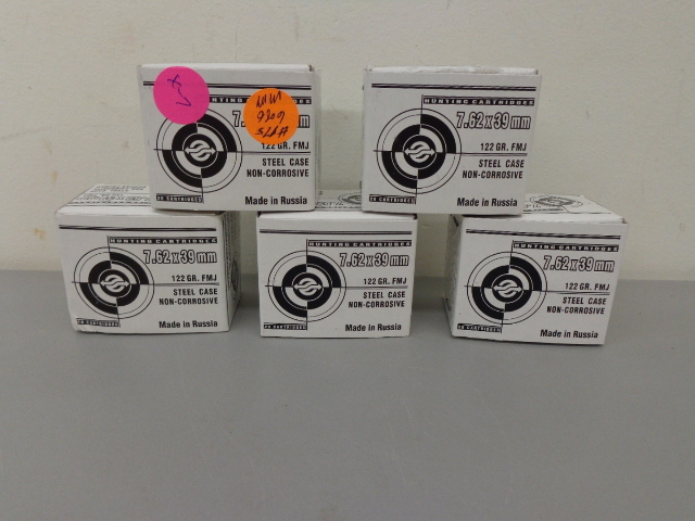 lot 9 image: 7.62 x 39 Hunting Cartridges