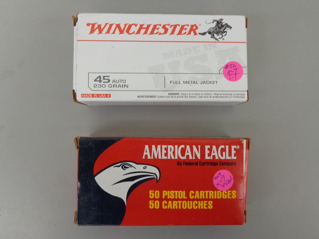 lot 32 image: American Eagle & Winchester .45 Auto Ammo